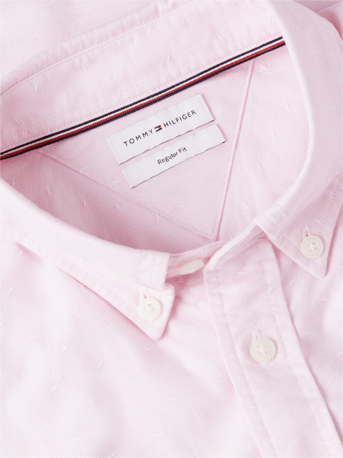 Tommy Hilfiger Oxford Dobby Regular Fit Shirt - Rose Petal MW0MW45320_0JV_alternate5_ay