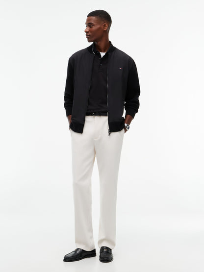 Tommy Hilfiger Liquid Cotton Collar Logo Polo - Black MW0MW45370_BDS_alternate2_ay