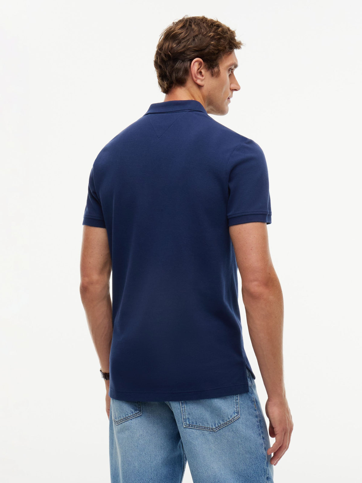 Tommy Hilfiger Graphic Pique Polo - Carbon Navy MW0MW45427_DCC_alternate4_ay