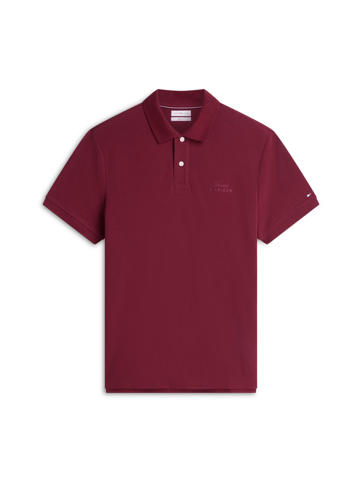 Tommy Hilfiger Graphic Pique Polo - Burgundy MW0MW45427_VLP_main_ay