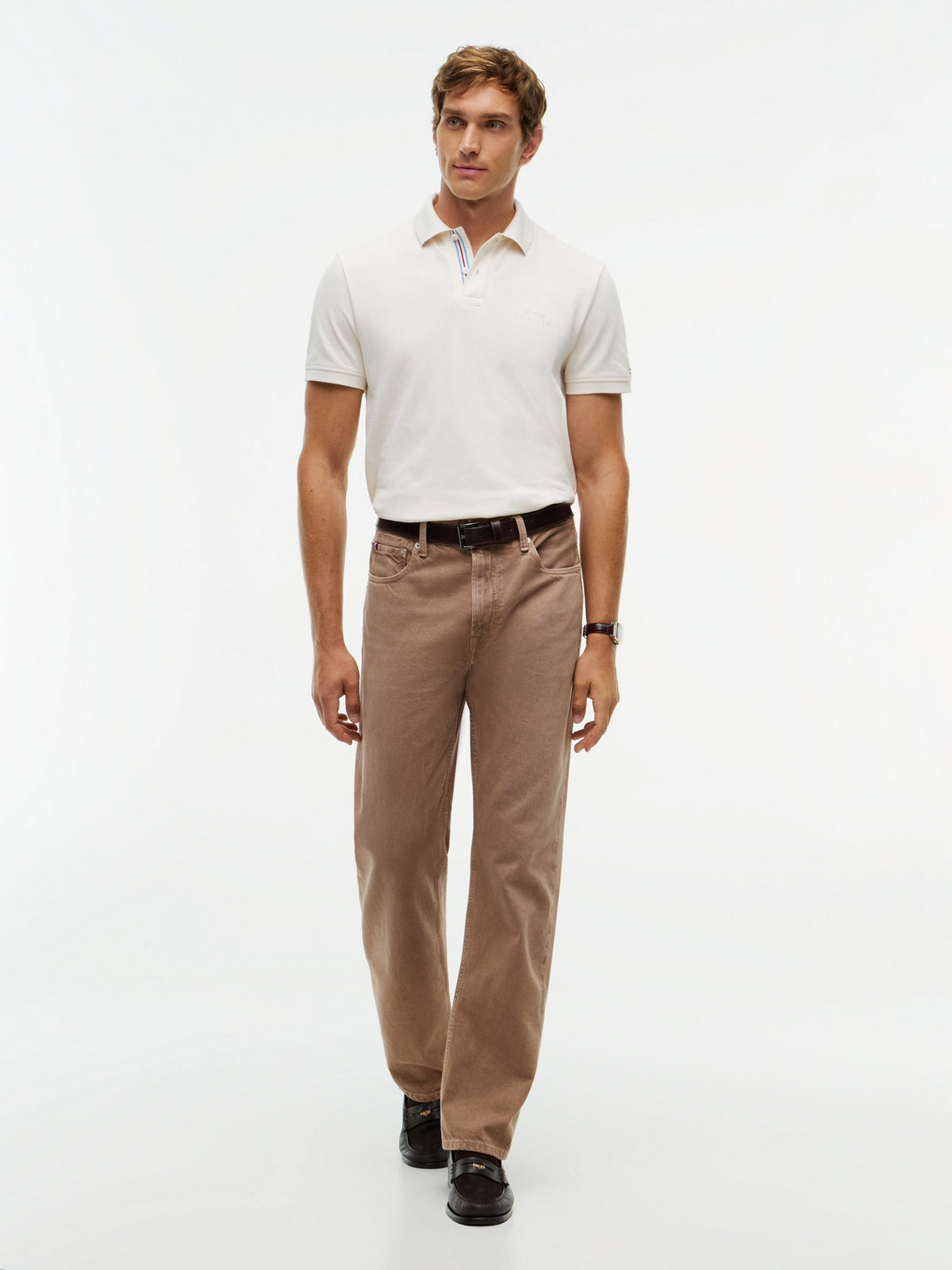 Tommy Hilfiger Graphic Pique Polo - Ivory Petal MW0MW45427_Z00_alternate2_ay