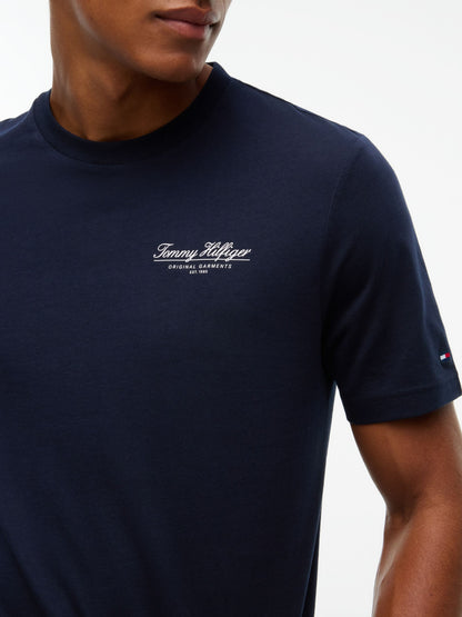 Tommy Hilfiger Brand Love Small Script T-Shirt - Navy MW0MW45442_DW5_alternate3_ay