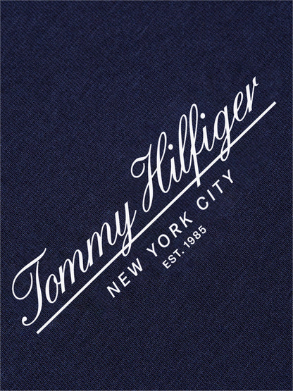 Tommy Hilfiger Brand Love Small Script T-Shirt - Navy MW0MW45442_DW5_alternate5_ay