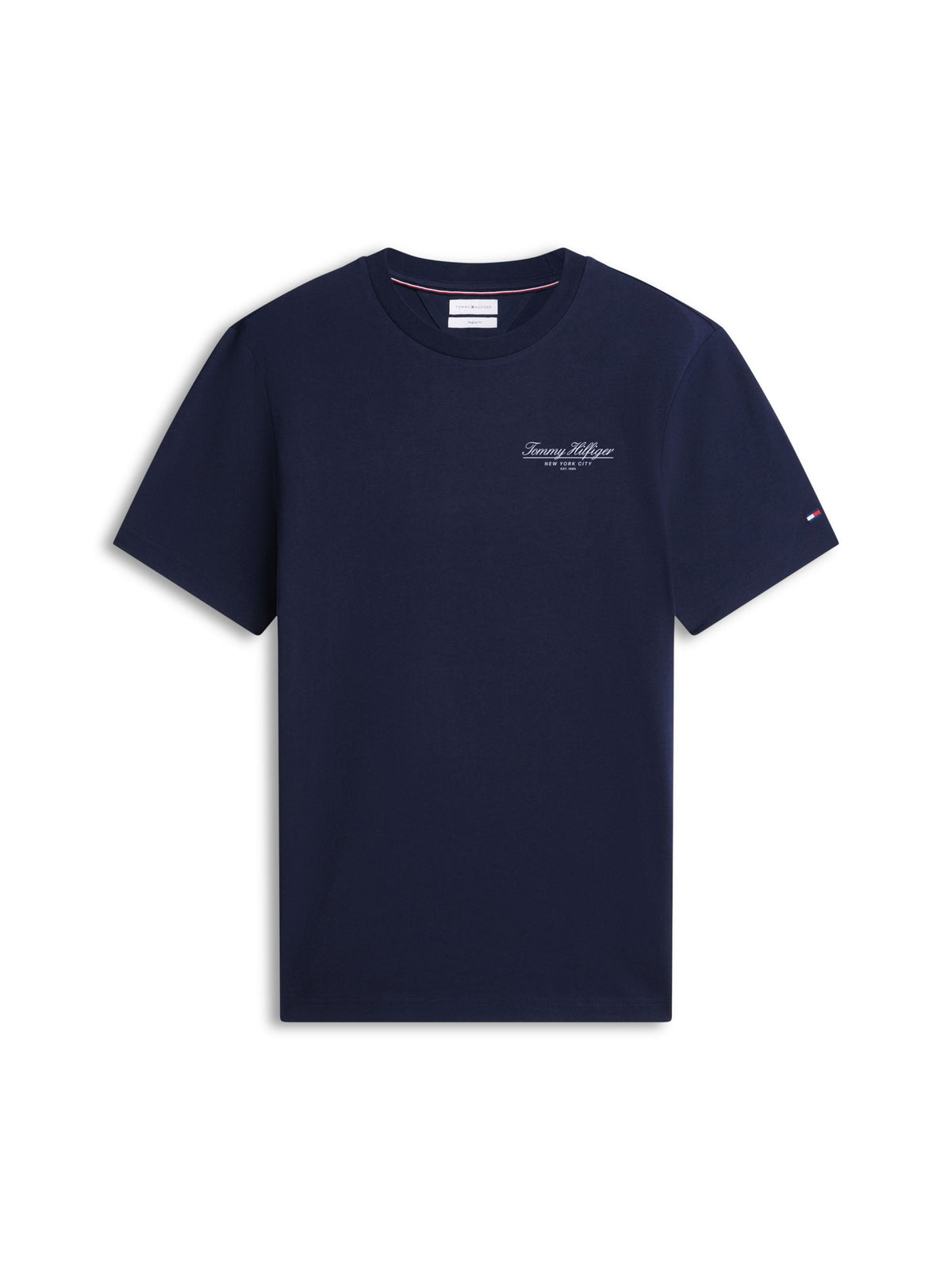 Tommy Hilfiger Brand Love Small Script T-Shirt - Navy MW0MW45442_DW5_main_ay
