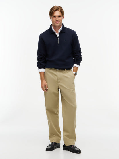 Tommy Hilfiger Essential Terry Zip Rugby - Navy MW0MW45469_DW5_alternate2_ay