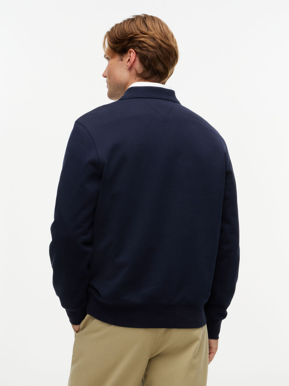 Tommy Hilfiger Essential Terry Zip Rugby - Navy MW0MW45469_DW5_alternate4_ay