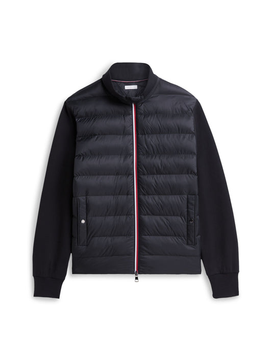 Tommy Hilfiger Mixed Texture Zip-Thru Sweatshirt - Black MW0MW45473_BDS_main_ay