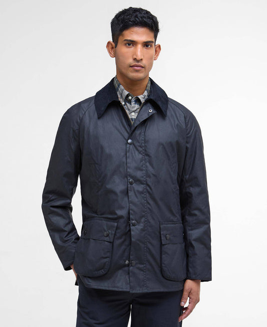 Barbour Ashby Waxed Jacket - Classic Navy MWX0339NY92_01front
