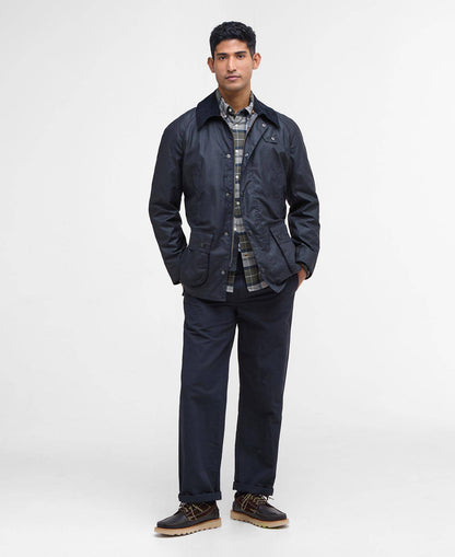 Barbour Ashby Waxed Jacket - Classic Navy MWX0339NY92_03getthelook