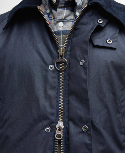 Barbour Ashby Waxed Jacket - Classic Navy MWX0339NY92_05detailc