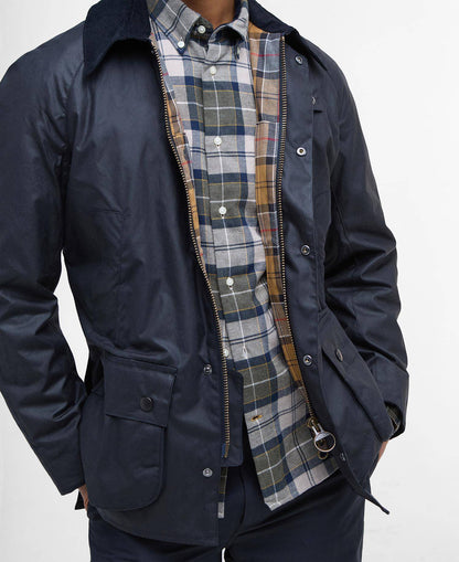 Barbour Ashby Waxed Jacket - Classic Navy MWX0339NY92_05detaild