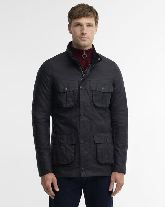 Barbour Corbridge Waxed Jacket Navy - front