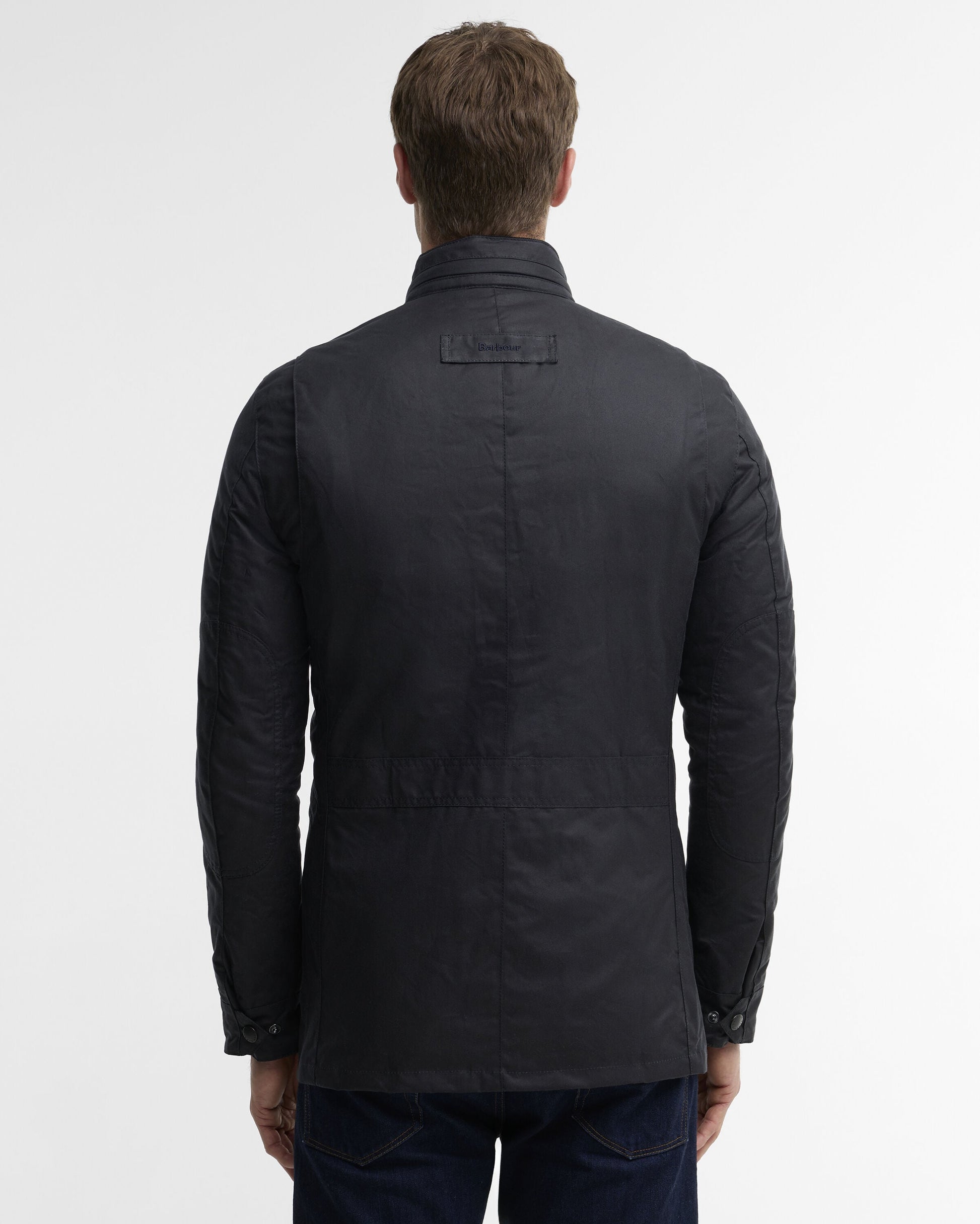 Barbour Corbridge Waxed Jacket Navy - back