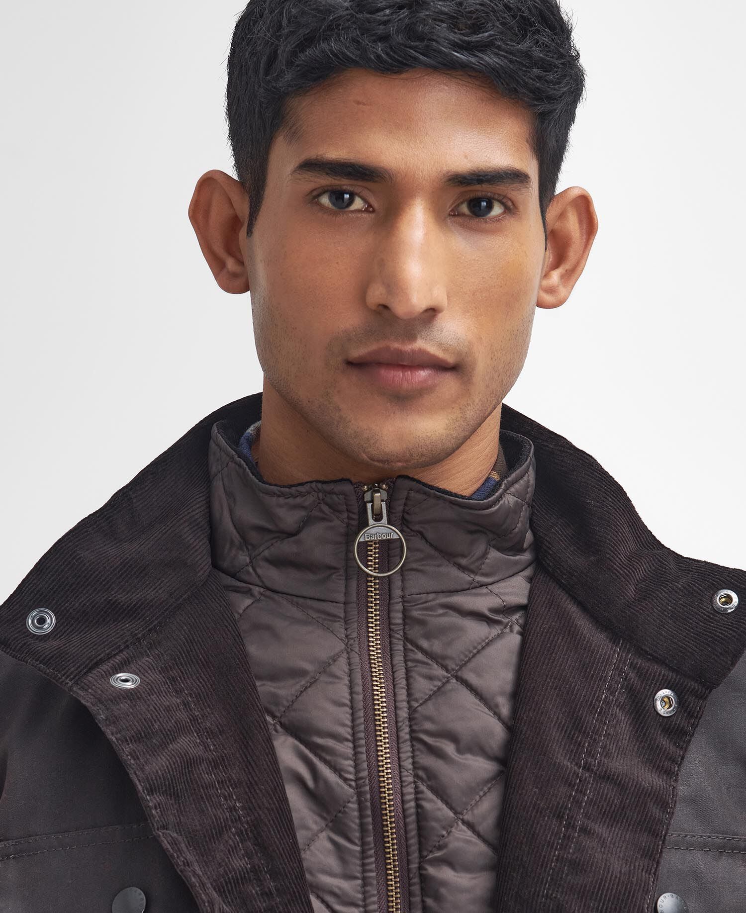 Barbour Ogston Waxed Jacket Rustic - detail