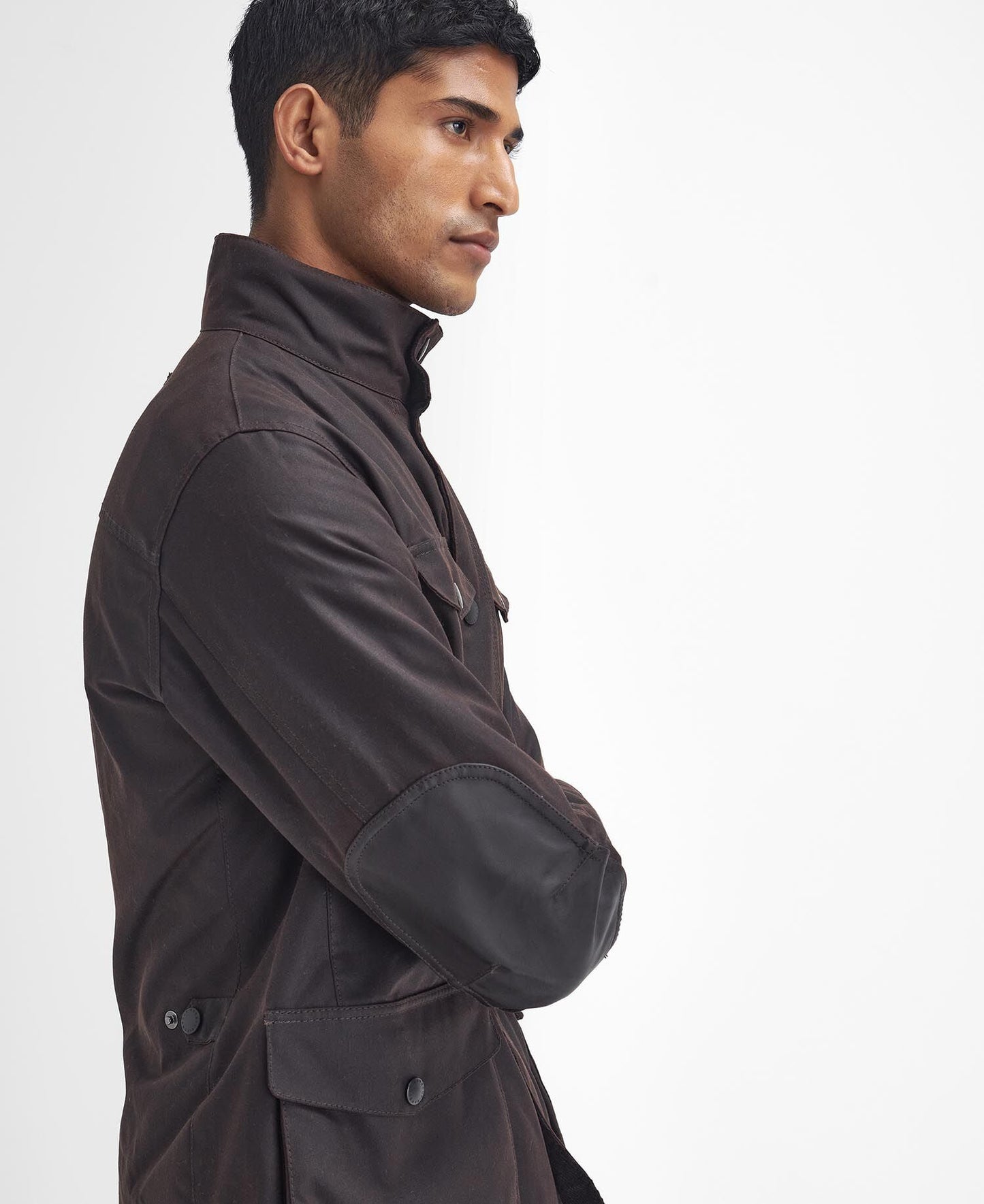 Barbour Ogston Waxed Jacket Rustic - detail