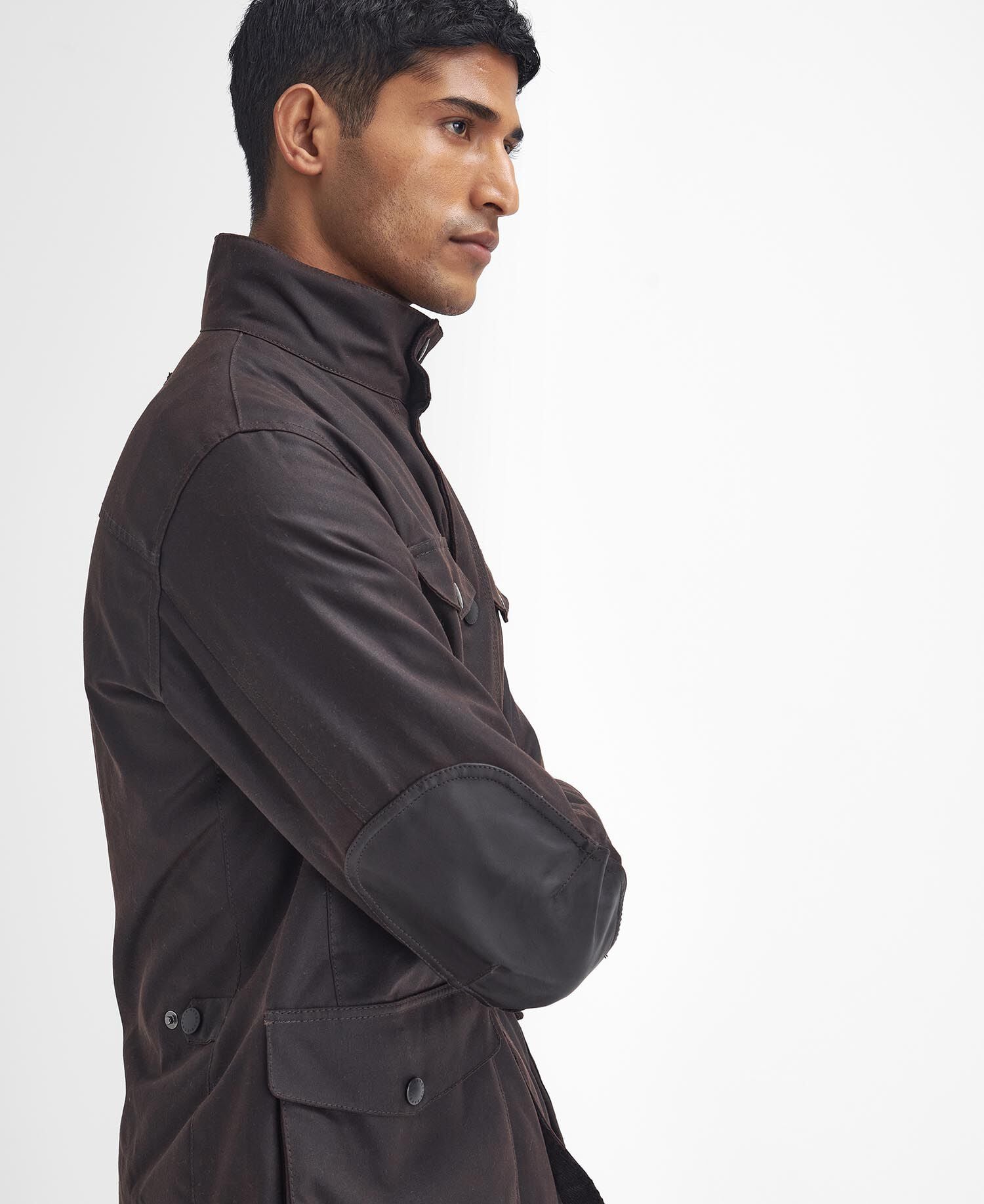 Barbour Ogston Waxed Jacket Rustic - detail