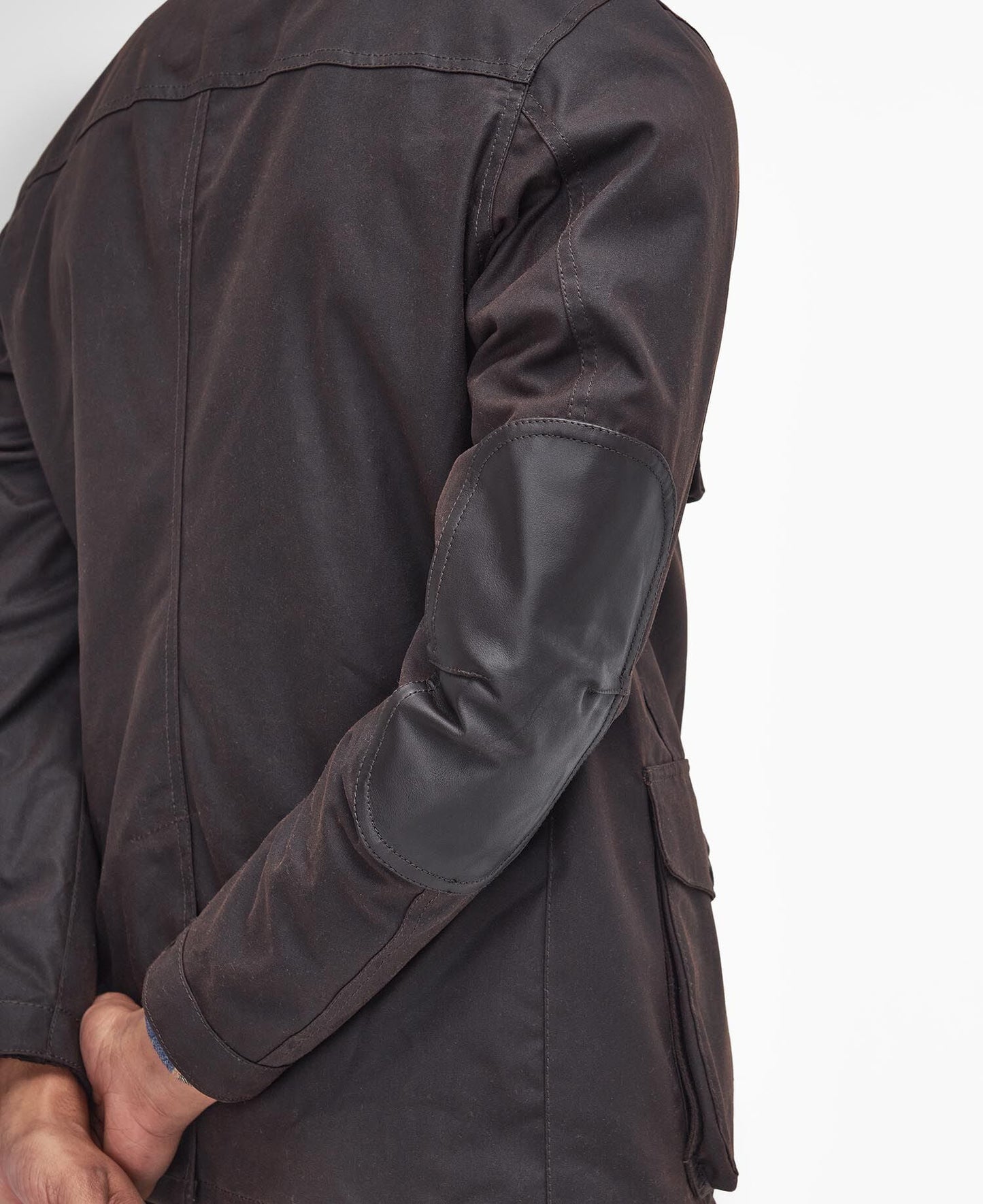 Barbour Ogston Waxed Jacket Rustic - detail