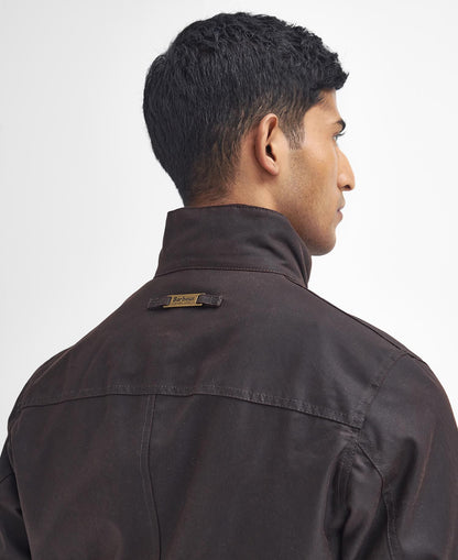 Barbour Ogston Waxed Jacket Rustic - detail