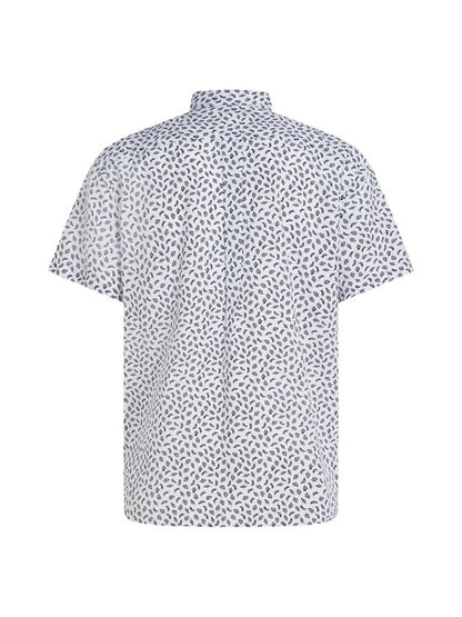 Tommy Hilfiger Linen Blend AOP Short Sleeve Shirt - White Mw0mw39469-0k4-2