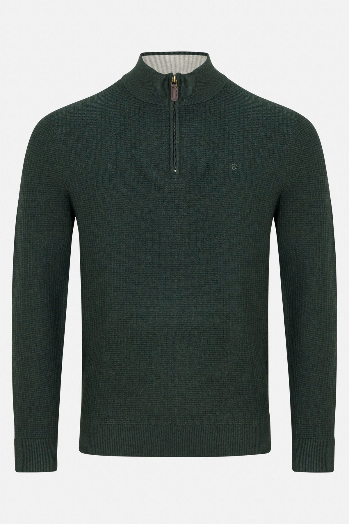 Benetti Oliver Quarter-Zip Knit FOREST Oliver_QZip_Forest_01