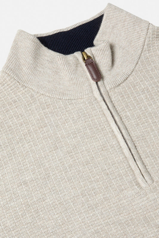 Benetti Oliver Quarter-Zip Knit Oliver_QZip_Stone_02