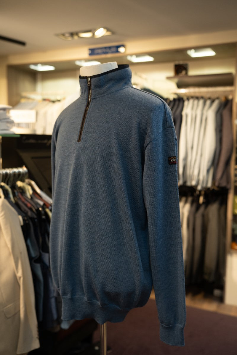 Paul & Shark Half-Zip Sweater 11311131 - Blue RylesWebsiteProductPhoto-067
