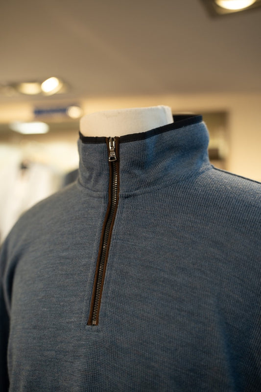Paul & Shark Half-Zip Sweater 11311131 - Blue RylesWebsiteProductPhoto-068