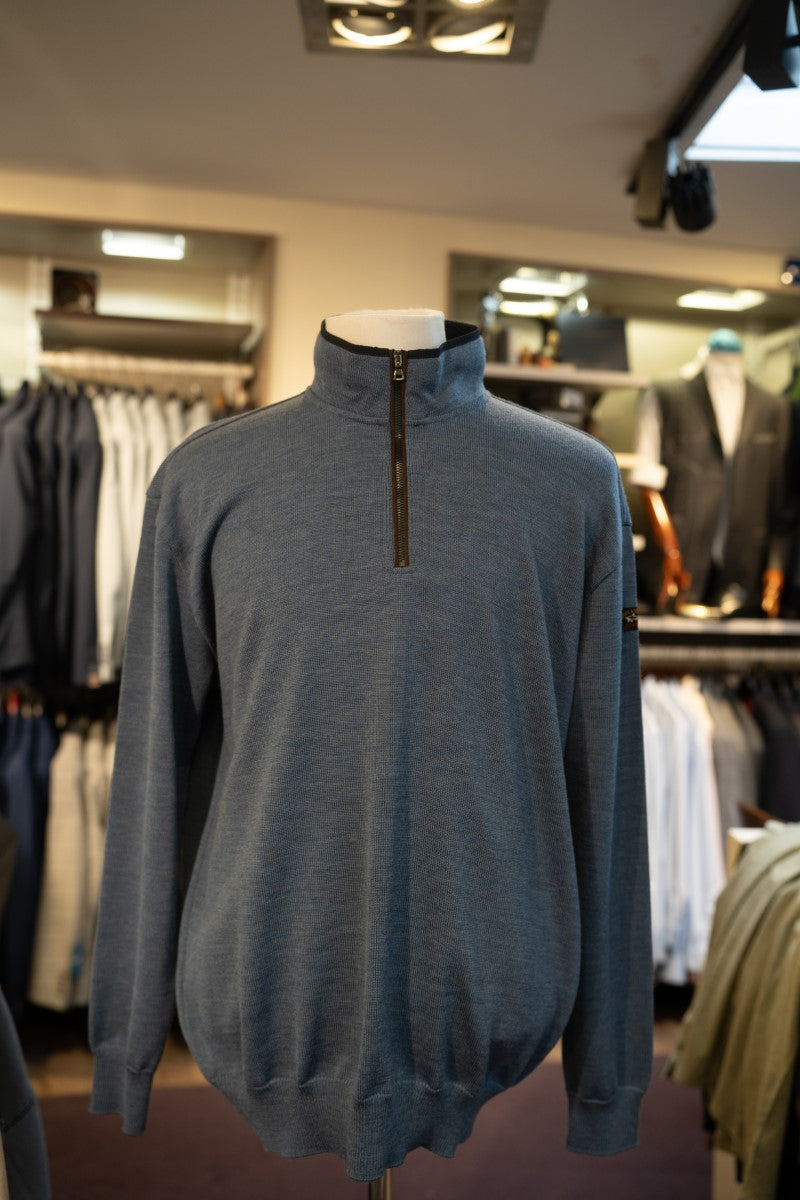Paul & Shark Half-Zip Sweater 11311131 - Blue RylesWebsiteProductPhoto-069