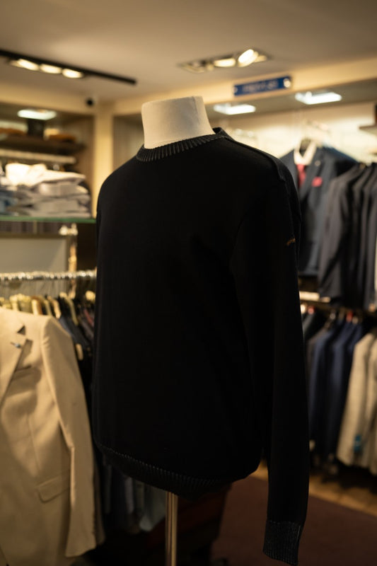 Paul & Shark Round Neck Sweater 14311021 - Navy RylesWebsiteProductPhoto-080