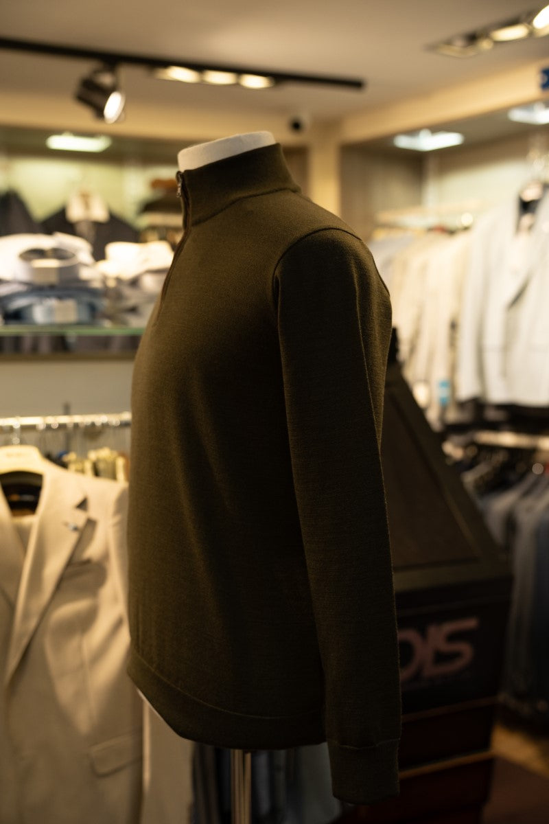 Paul & Shark Half-Zip Sweater 14311100 - Dark Green RylesWebsiteProductPhoto-096036