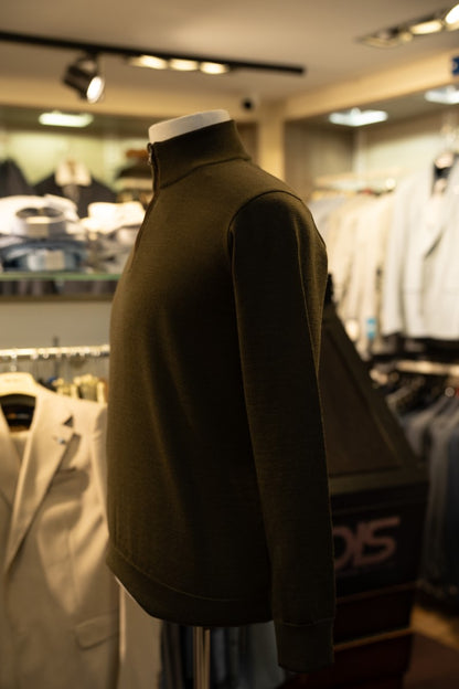 Paul & Shark Half-Zip Sweater 14311100 - Dark Green RylesWebsiteProductPhoto-096036