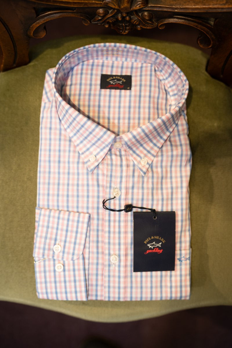 Paul & Shark Long Sleeve cotton Shirt 23413228 - Pink RylesWebsiteProductPhoto-144