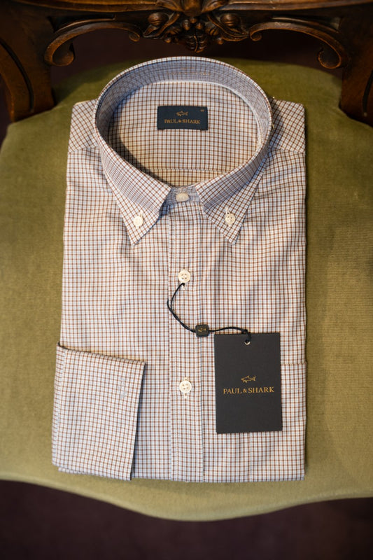 Paul & Shark Long Sleeve cotton Shirt 14313020r - Purple RylesWebsiteProductPhoto-146C11