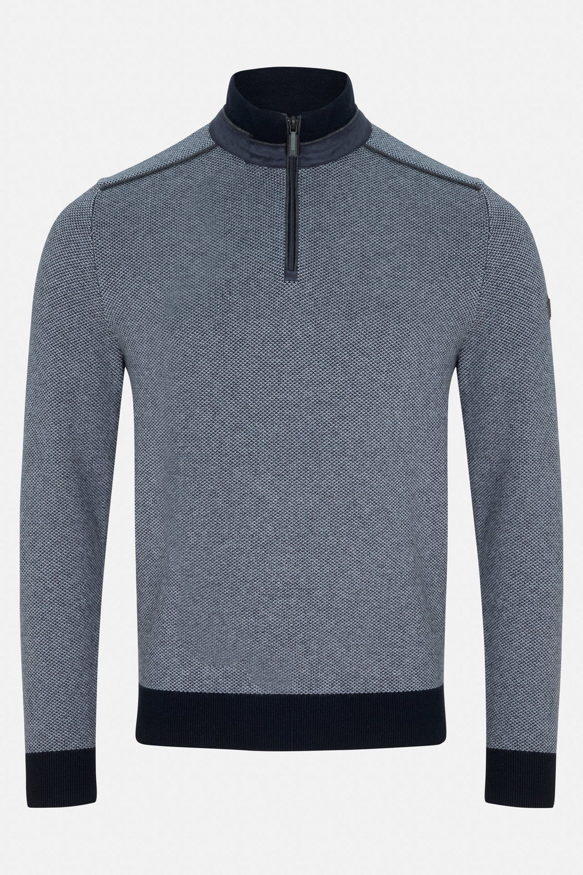 Benetti Troy Quarter-Zip Knit NAVY Troy_QZip_Navy_01