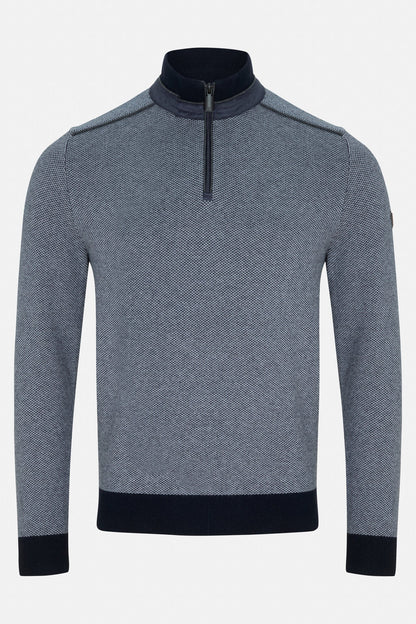 Benetti Troy Quarter-Zip Knit NAVY Troy_QZip_Navy_01