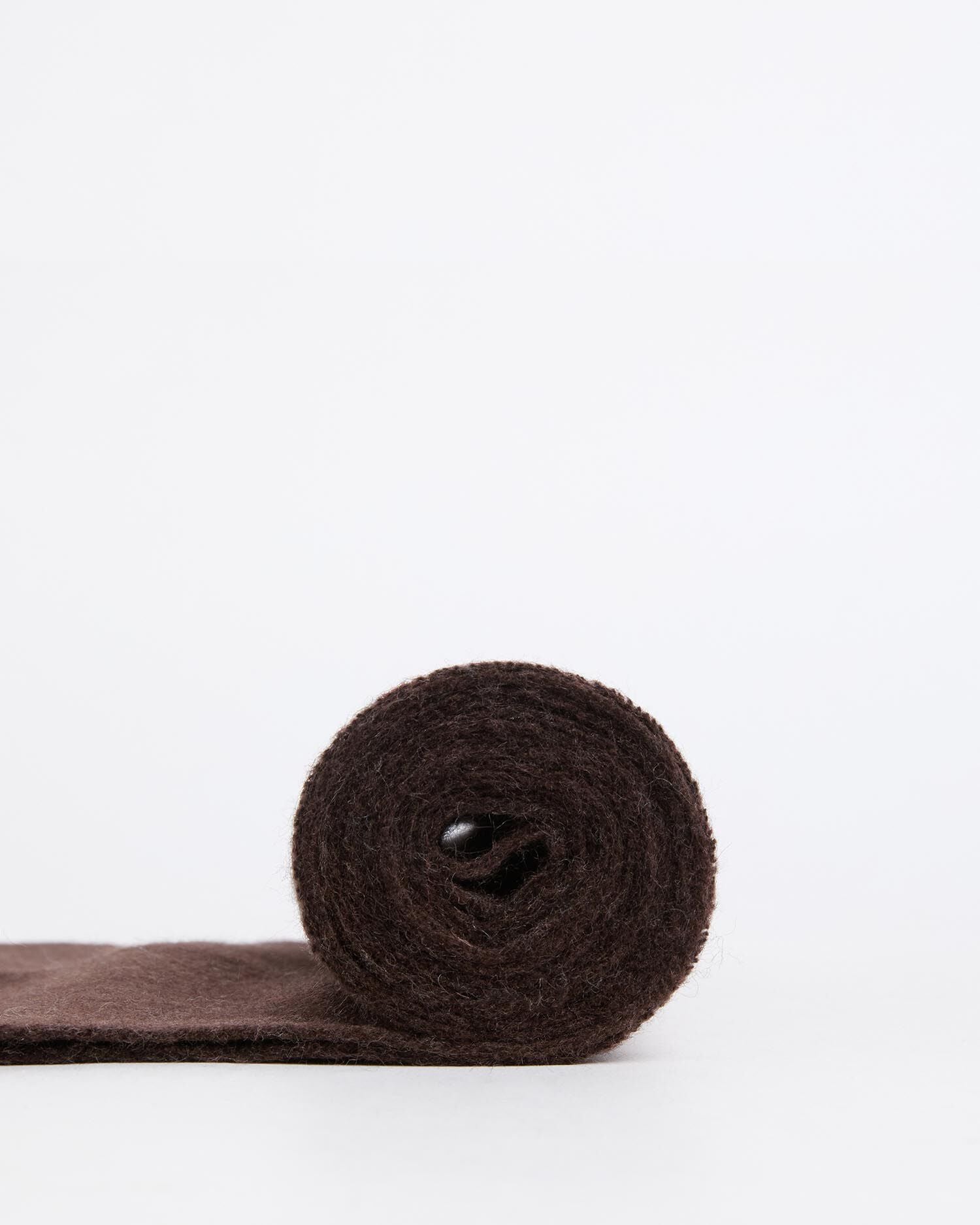 Barbour Plain Lambswool Scarf in Rust - flat