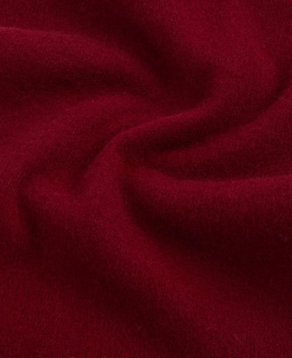 Barbour Plain Lambswool Scarf - Biking Red USC0008RE91_05detailc
