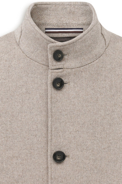Bugatti 24201 Flexcity Stand-Collar Coat - Beige bug_221400_24201_40_add1_815ccda8-c9ad-4dc2-bdb9-fc4c9438398a