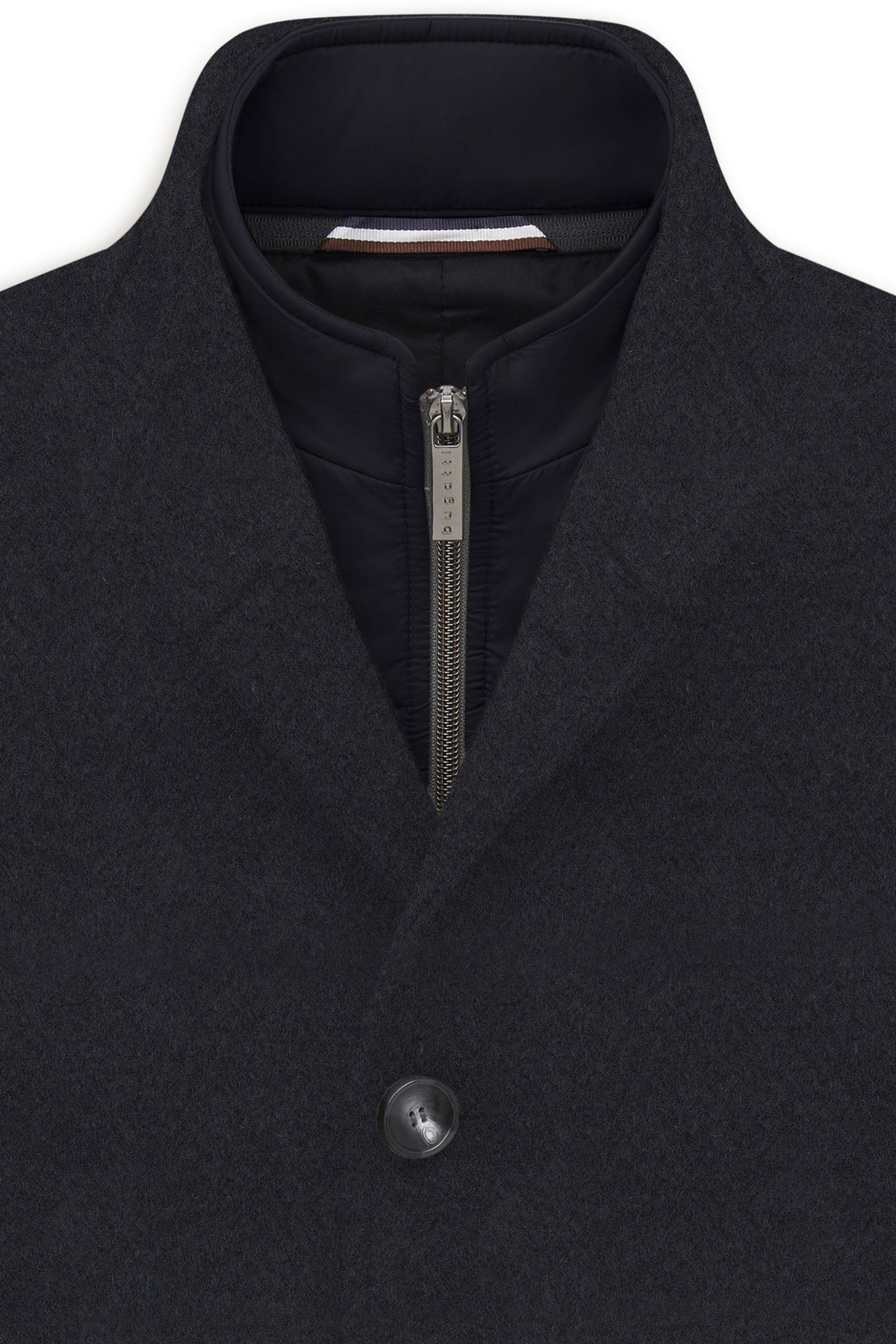Bugatti 24203 Stand-Collar Coat with Zip-In Insert - Navy bug_221428_24203_390_add1_2d74a65e-c14c-4de6-9fe5-6d00b8760d64
