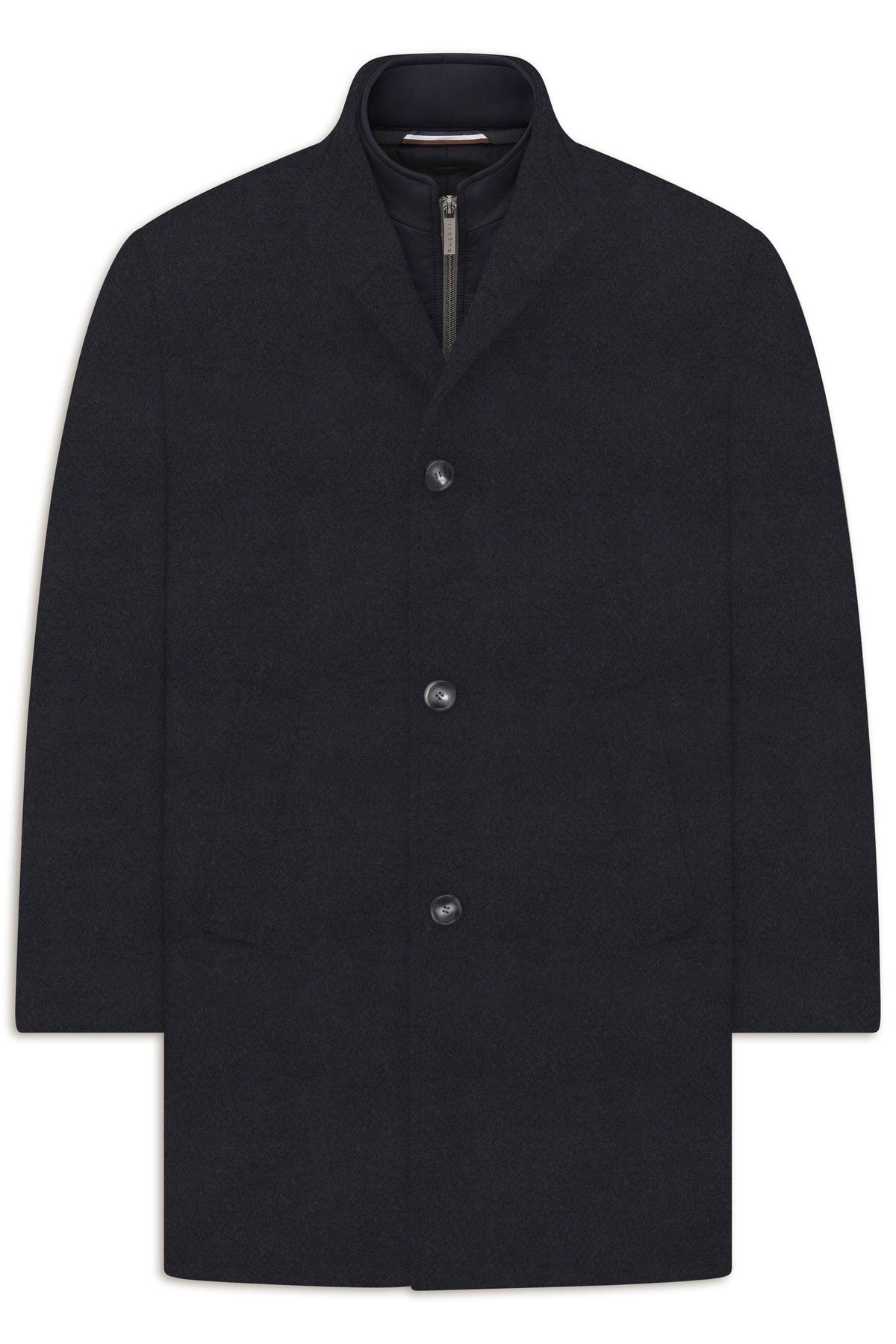 Bugatti 24203 Stand-Collar Coat with Zip-In Insert - Navy bug_221428_24203_390_f_4cd37192-8bcd-4ff6-a659-2c9dfe62f17c