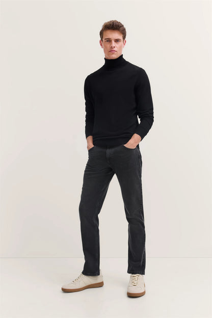 Bugatti 3289D Regular Fit Jeans - Dark Grey bug_3289D_96620_273_add2_0365