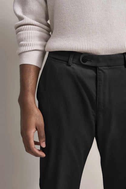 Bugatti 4220 Flat-Front Chinos - Black bug_4220_16224_290_add3
