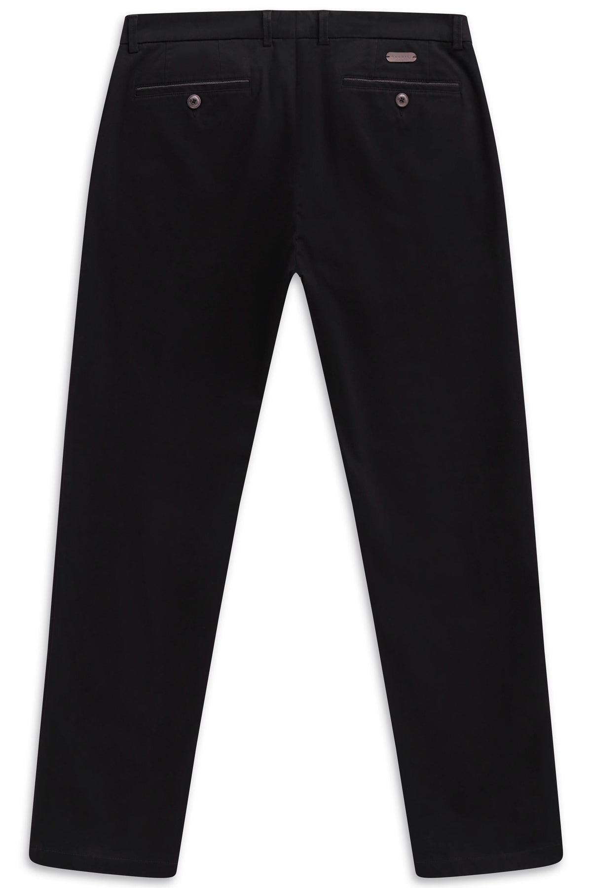 Bugatti 4220 Flat-Front Chinos - Black bug_4220_16224_290_b
