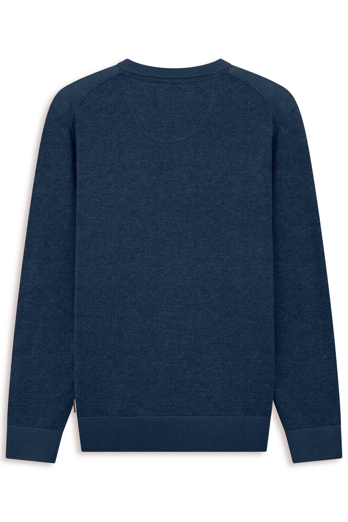 Bugatti 7400 Cotton Crew Neck Jumper - Navy bug_7400_25529F_370_b
