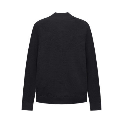 Bugatti 7600 Zip-Through Knitted Cardigan - Navy bug_7600_25571f_390_b