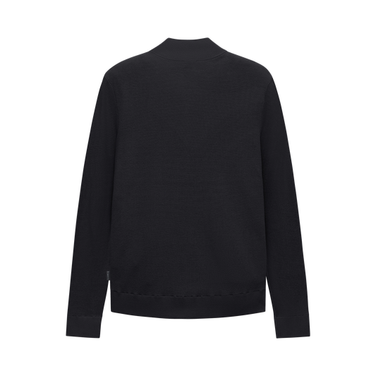 Bugatti 7600 Zip-Through Knitted Cardigan - Navy bug_7600_25571f_390_b