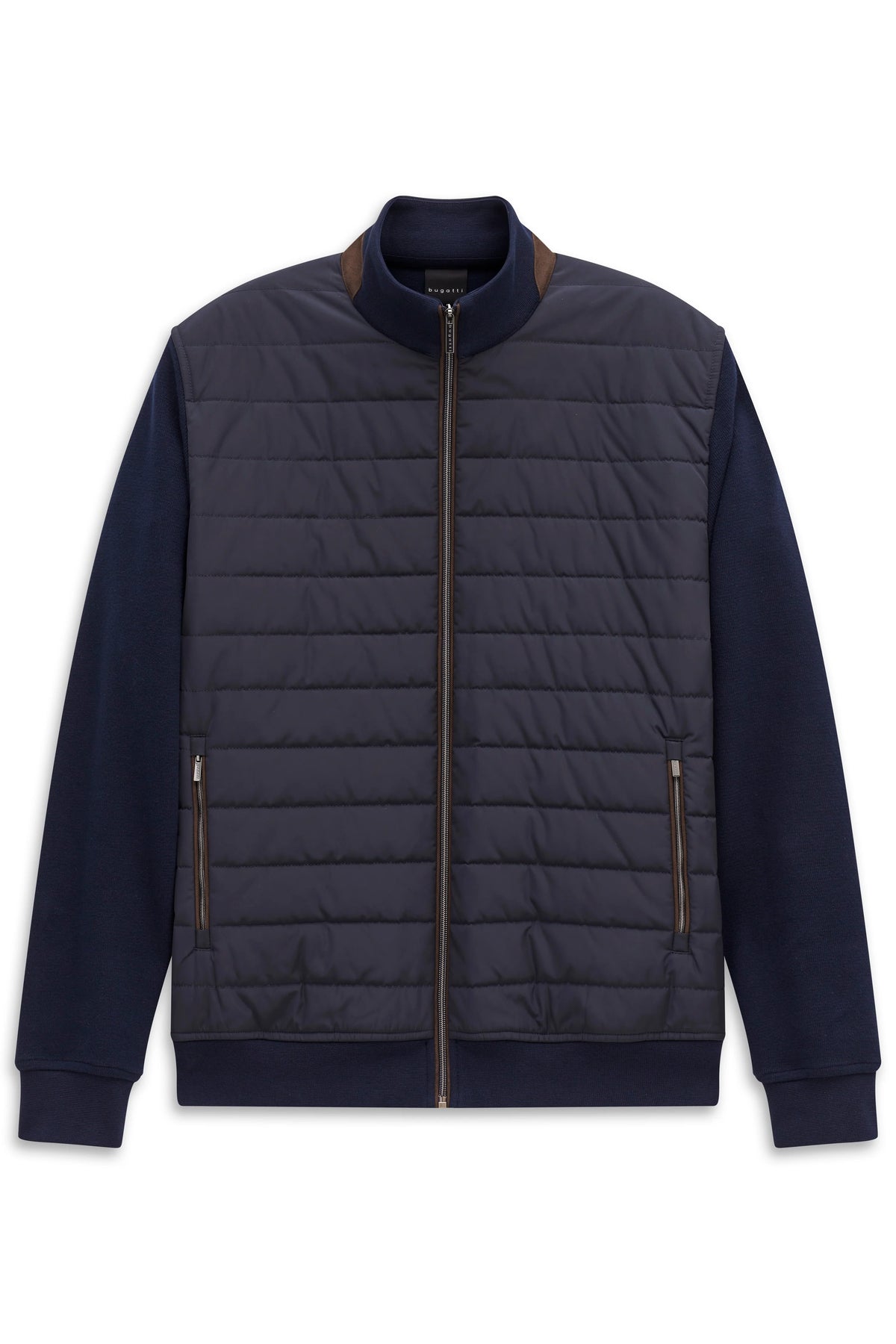 Bugatti 8700 Stand-Collar Sweat Jacket - Navy bug_8700_25051F_390_f