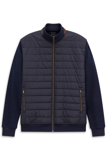 Bugatti 8700 Stand-Collar Sweat Jacket - Navy bug_8700_25051F_390_f
