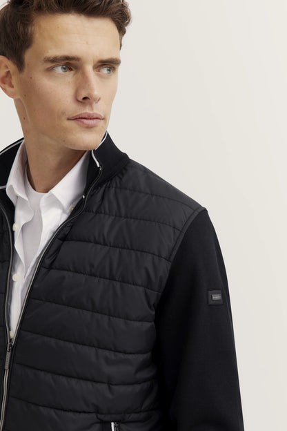 Bugatti 8750 Stand-Collar Sweat Jacket - Black bug_8750_95121_290_add3