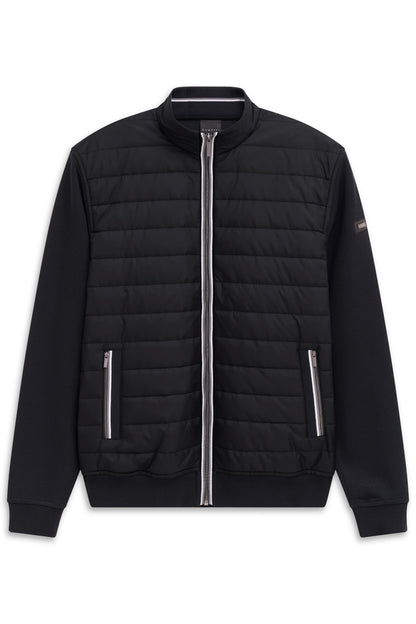 Bugatti 8750 Stand-Collar Sweat Jacket - Black bug_8750_95121_290_f